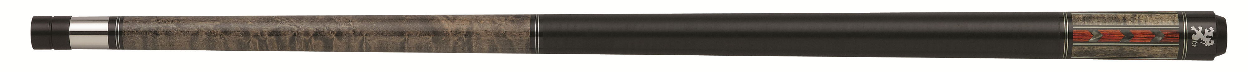 A close-up of a black cylindrical object with a smooth surface.